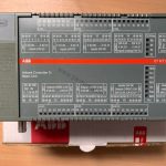 Figure 1: Front view of the ABB 07 KT 97 industrial automation component showing its physical design and enclosure.