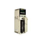 Figure 1: Front view of the Schneider 140CPU67261 industrial automation component showing its physical design and enclosure.