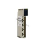 Figure 1: Front view of the Schneider 140ERT85410IAT industrial automation component showing its physical design and enclosure.