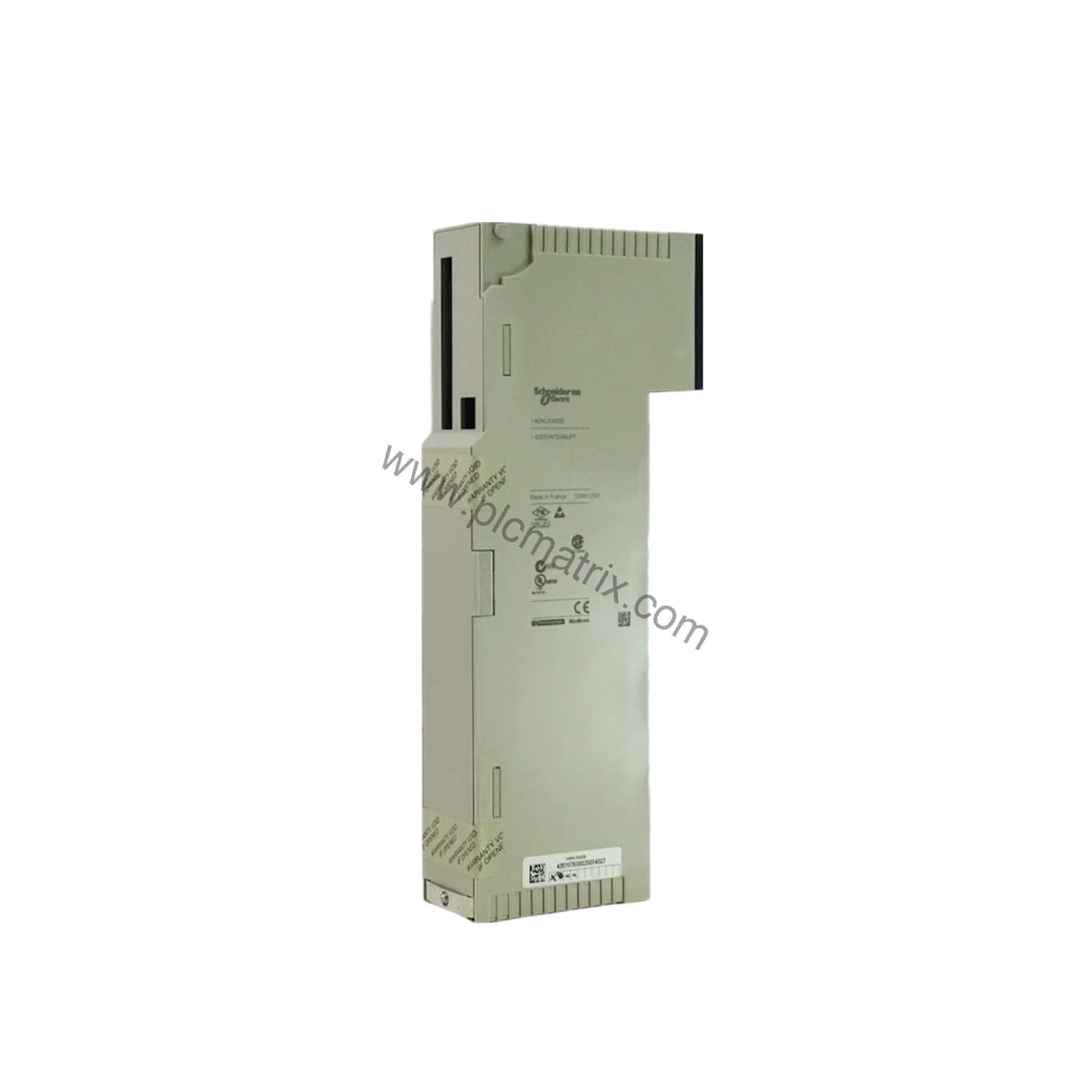 Figure 1: Front view of the Schneider 140MMS53502 industrial automation component showing its physical design and enclosure.