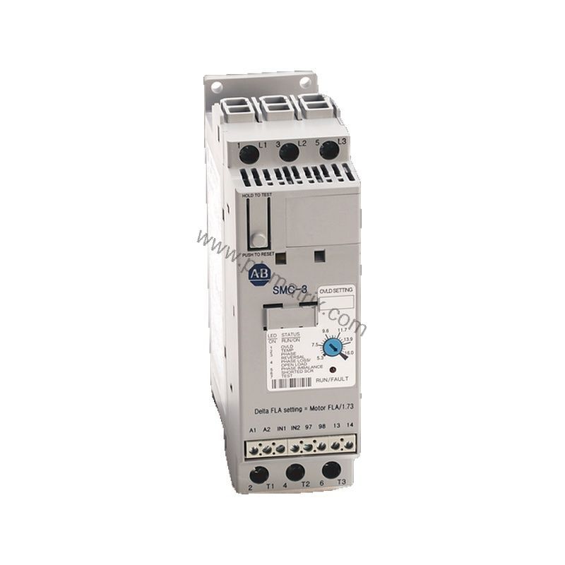 Figure 1: Front view of the Allen-Bradley 150-F625JHA industrial automation component showing its physical design and enclosure.