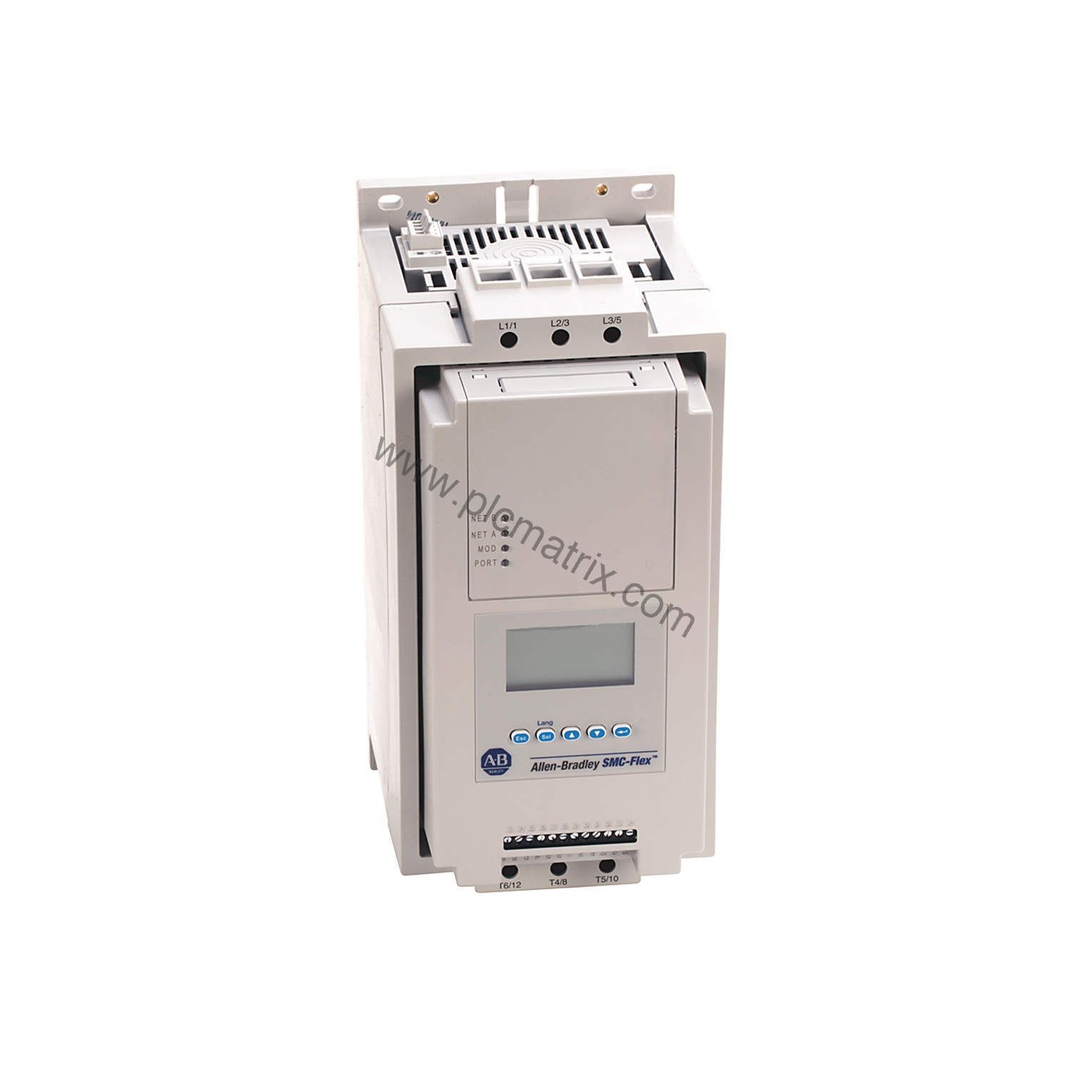 Figure 1: Front view of the Allen-Bradley 150-F780NBED industrial automation component showing its physical design and enclosure.