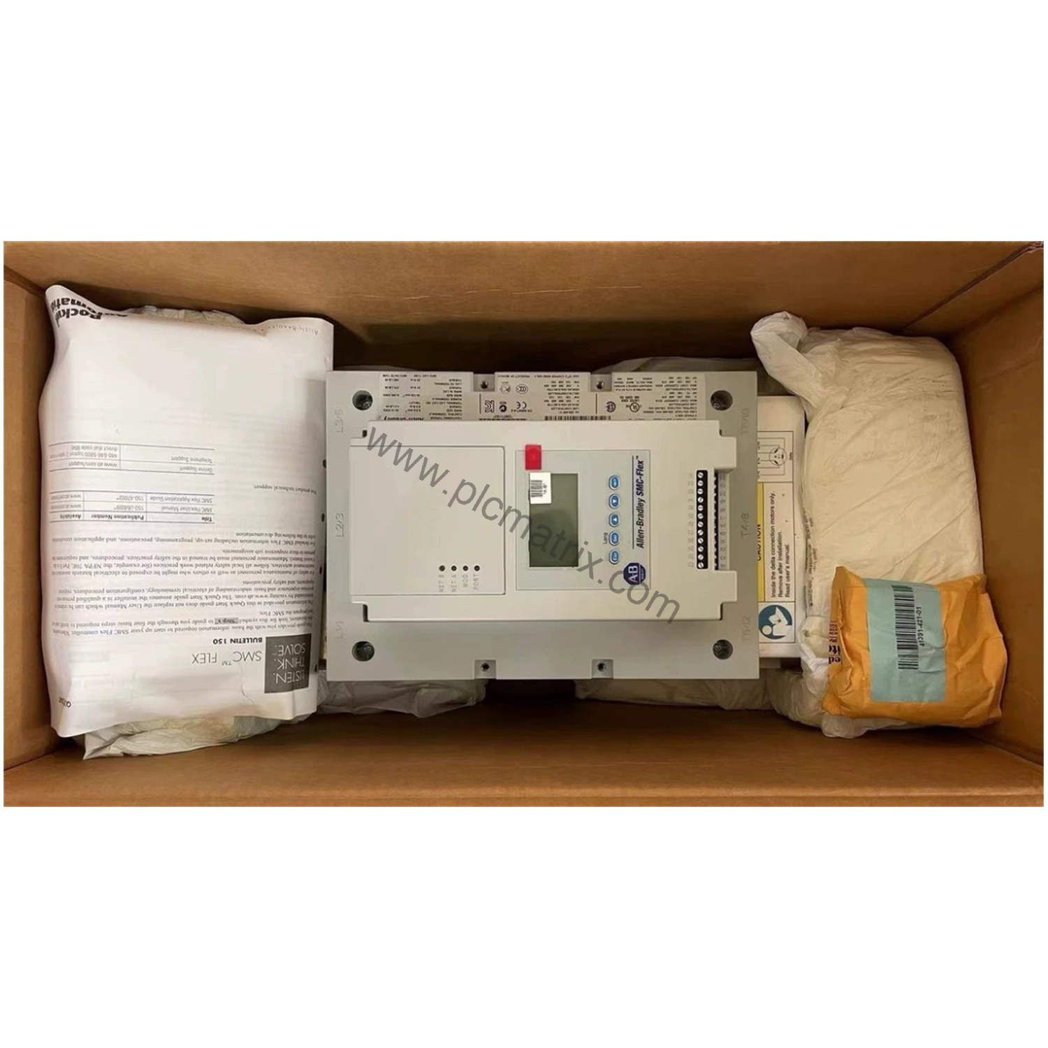Figure 1: Front view of the Allen-Bradley 150-F85NBR industrial automation component showing its physical design and enclosure.