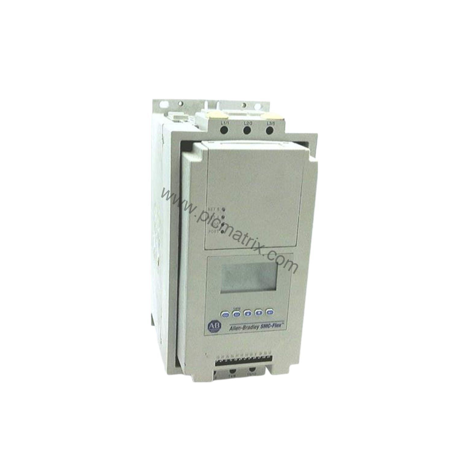 Figure 1: Front view of the Allen-Bradley 150-F85NCR industrial automation component showing its physical design and enclosure.