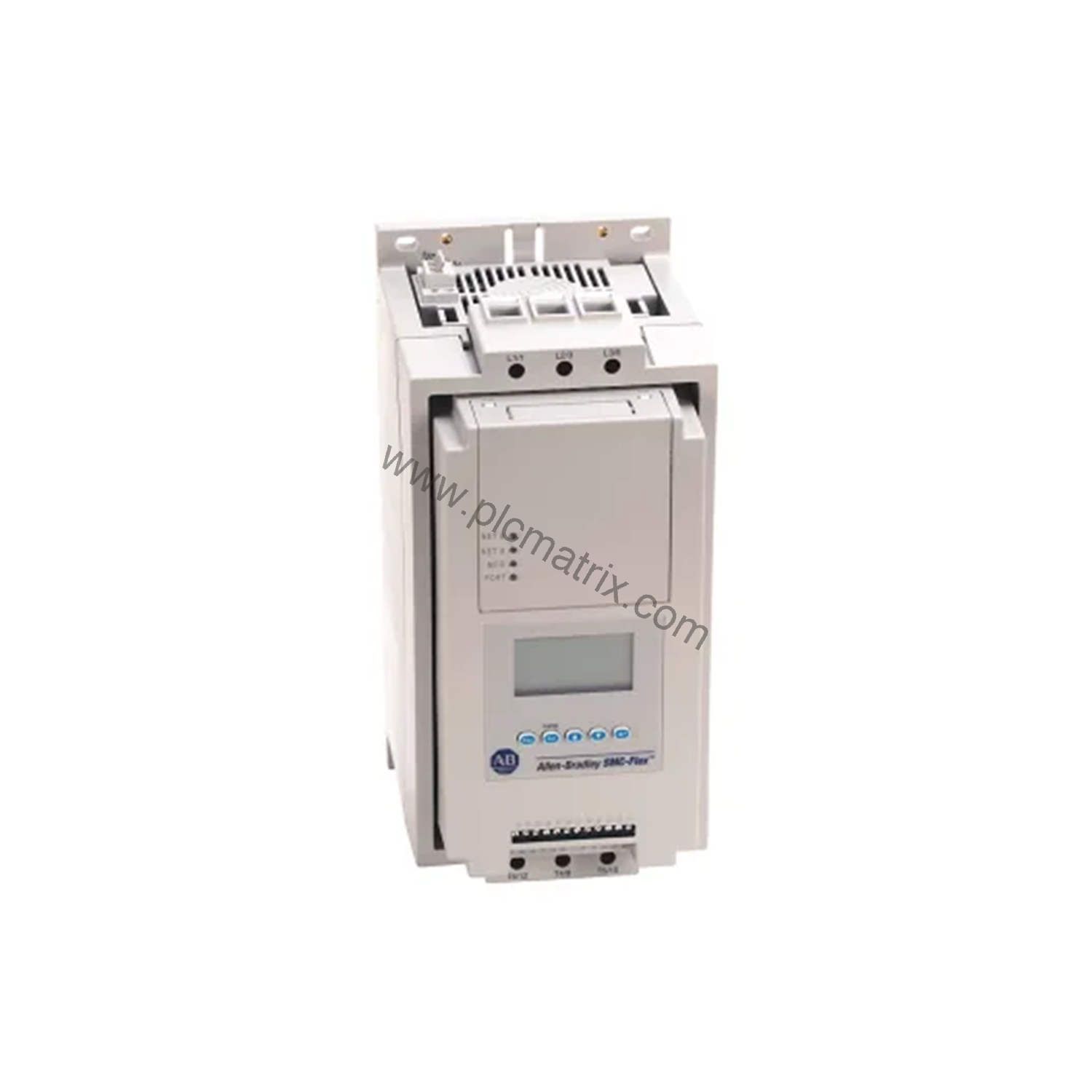 Figure 1: Front view of the Allen-Bradley 150-F970NBA industrial automation component showing its physical design and enclosure.