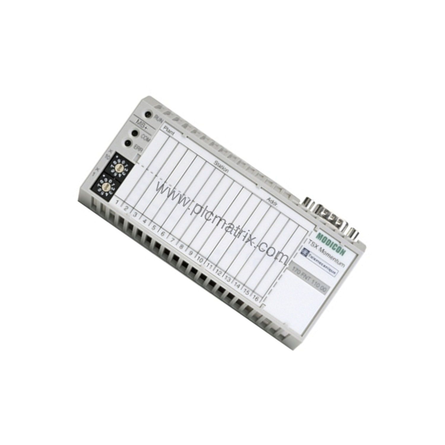 Schneider 170FNT11000 Fipio Communication Adapter for Modicon Momentum - PLC Matrix