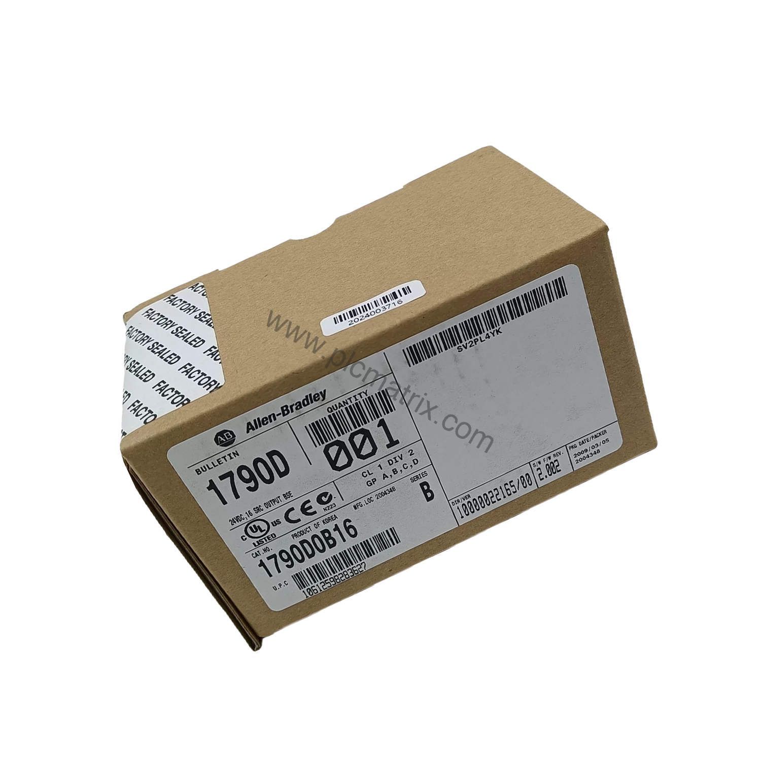 Figure 2: Technical layout and connection details for the Allen-Bradley 1790D-T0B32 industrial automation component.