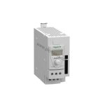Figure 1: Front view of the Schneider ABL8BBU24200 industrial automation component showing its physical design and enclosure.