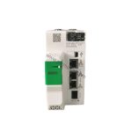 Figure 2: Technical layout and connection details for the Schneider BMEH584040C industrial automation component.