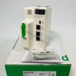 Figure 1: Front view of the Schneider BMEP581020H industrial automation component showing its physical design and enclosure.