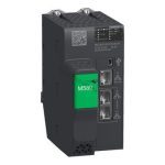 Figure 1: Front view of the Schneider BMEP585040C industrial automation component showing its physical design and enclosure.