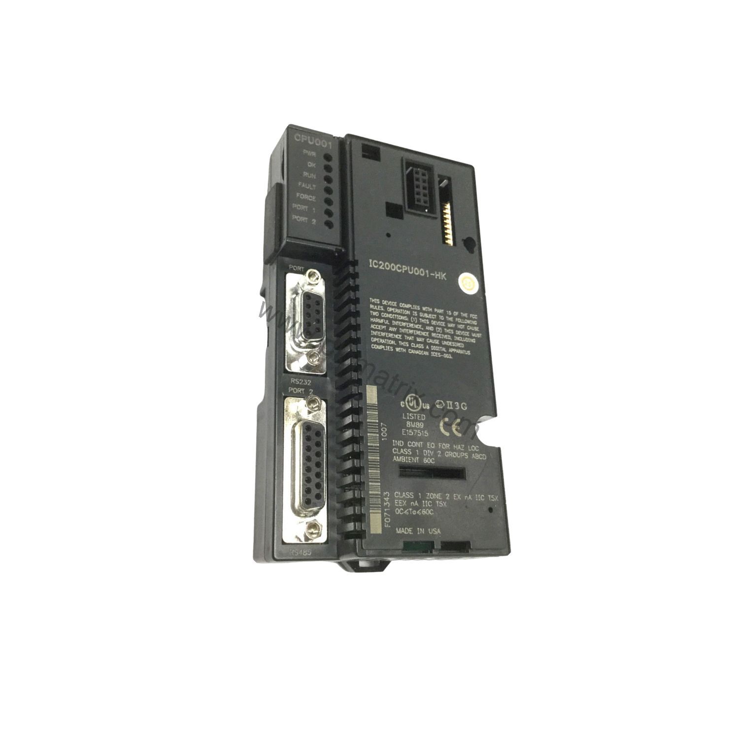 GE Fanuc Versamax IC200CHS025 Compact Spring-Style I/O Carrier Module - PLC Matrix