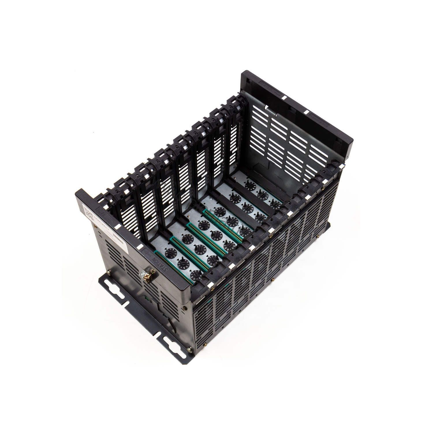 Figure 1: Front view of the Schneider TSXRKY8EX industrial automation component showing its physical design and enclosure.